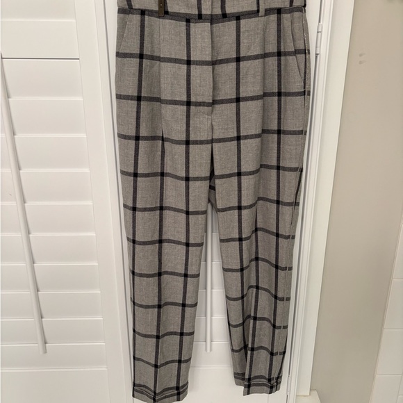 Peserico grey cropped Italian pants